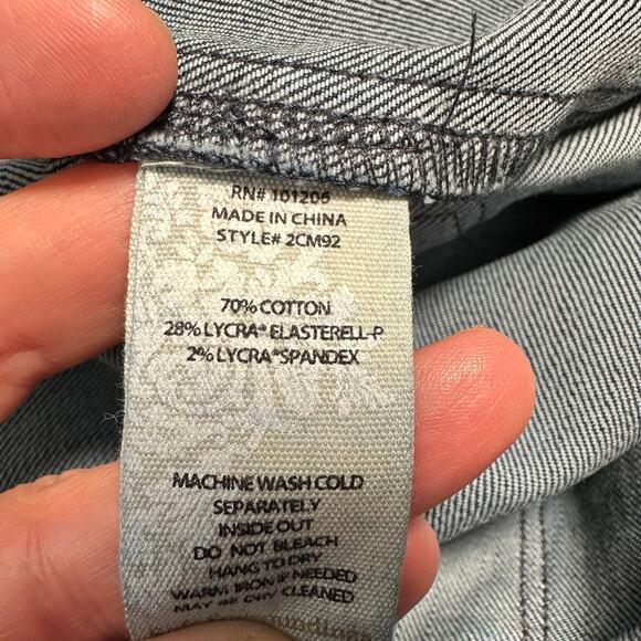 Soft Surroundings Ultimate Denim Pull-On Slim Leg Jeans Blue Large - Picture 8 of 13